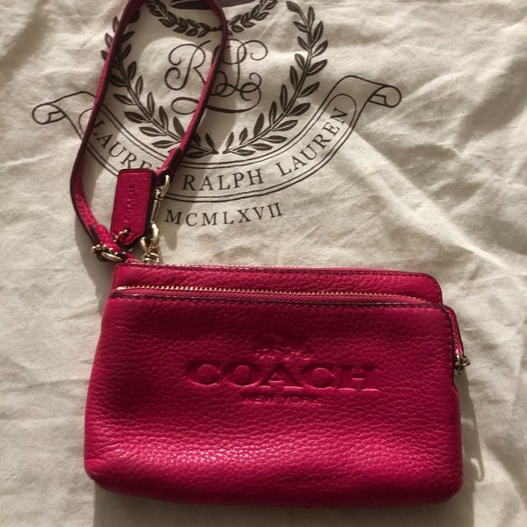 Coach Wristlet Double Zipper NWOT - Picture 1 of 7